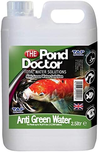 TAP POND DOCTOR ANTI GREEN WATER KOI FISH ALGAE TREATMENT FILTER CLEAR GOLDFISH (2.5 Litres)