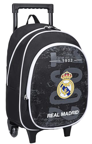 Real Madrid   Mochila escolar con ruedas Real   Colección oficial