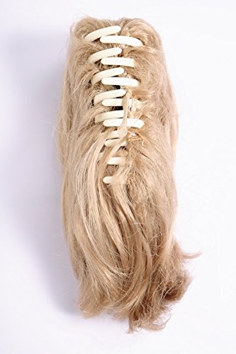 WIG ME UP - T6545-15 Ponytail Hairpiece extension short wild look medium blond 10inch, Golden blonde (15), Length: 20cm - Image 4