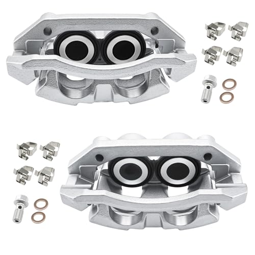 Front Brake Caliper 18B5054+18B5055 Replace for 2009-2018 Dodge Ram 1500, 2009-2011 Ram Dakota, 2007-2009 Durango, 2007-2011 Chrysler Aspen, 5143358AF+5143348AF, FRC11895N+FRC11896N