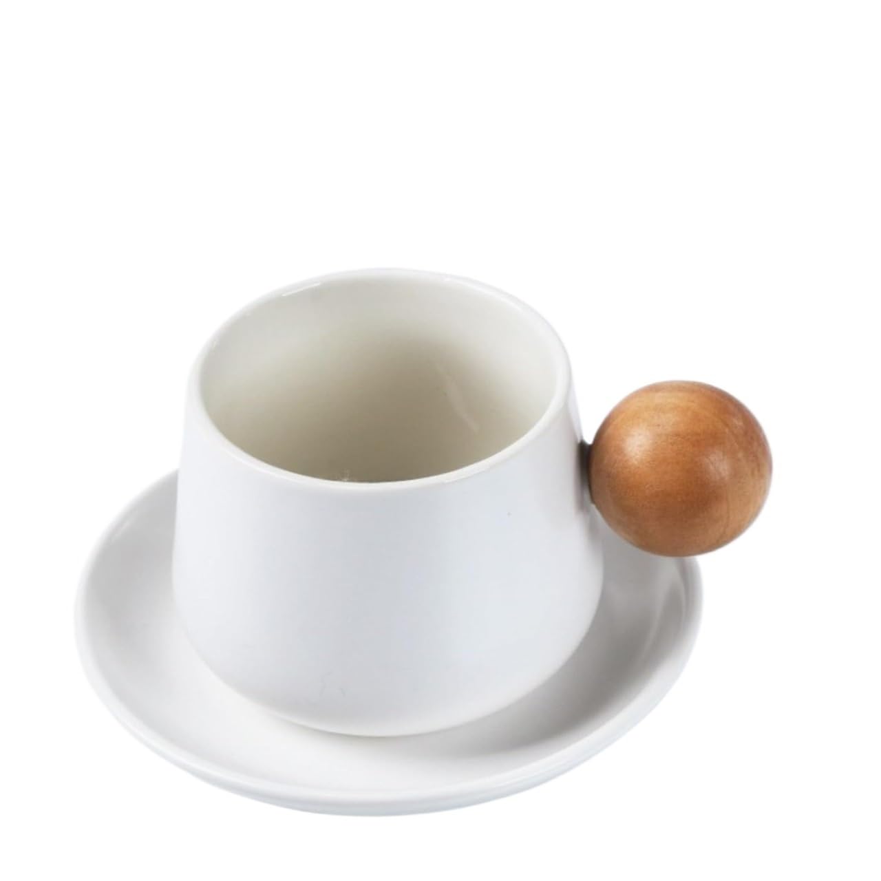 Taza de café decorativa portátil - Taza de viaje de 320 ml for leche, desayuno y bebidas festivas(White)