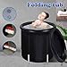 Blendra Ice Bath Tub,350L Recovery Ice Bath,Inflatable Cold Water Therapy Tub,Cold Plunge Tub Outdoor,Compact Plunge Pod for Home & Athletes (Black)