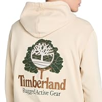 Timberland Men's Tree Logo Patch Hoodie, ANGORA, XL — image 4