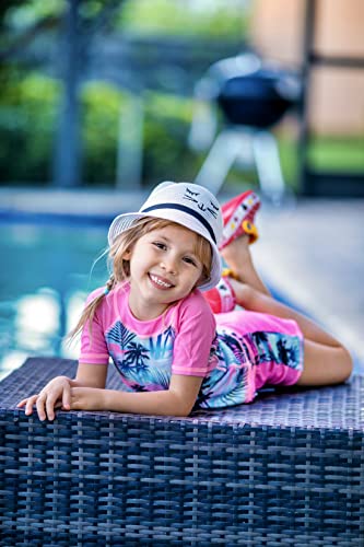 2 Piece Swimsuit For Little Girls 3D Print Hawaiian Style Rash Guard Set Cute Palm Tree Uv 50+ Sun Protection Bikini Swimwear 4-5T #TOP3