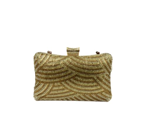 Clutch Bag for Party,Birthday,Casual,Weddings (Golden) - Studio 54 Meets Cocktail Sangeet: The Black Georgette Sequin Saree Edit