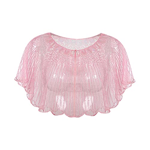 Châle femme sequins anti-glisse avec fermeture pour bal et fête
