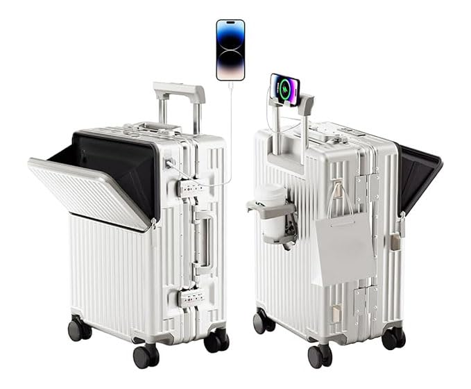 AIWEINY Handgepäckkoffer für Frühjahr/Sommer,...