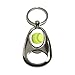 GRAPHICS & MORE Softball - Chrome Plated Metal Spinning Oval Design Bottle Opener Keychain Key Ring