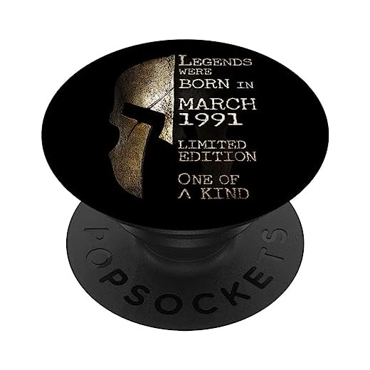 32 años Cumpleaños Las Leyendas nacen en Marzo de 1991 PopSockets PopGrip Intercambiable