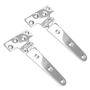 Versandbox24 T-Scharnier Edelstahl A4 2 Stück