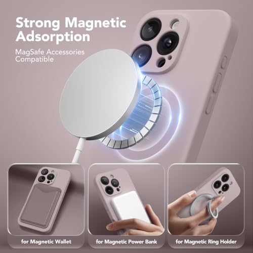 Image of Magnetic for iPhone 16 Pro Case Silicone Hazel