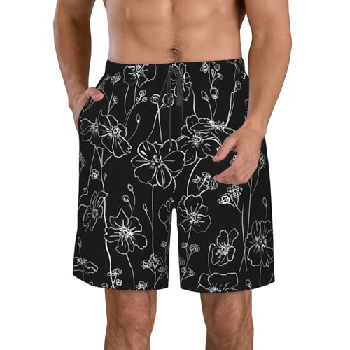 Neon Video Game Controller Men's Beach Shorts Quick Dry Swim Shorts with Pockets Summer Casual Swim Trunks