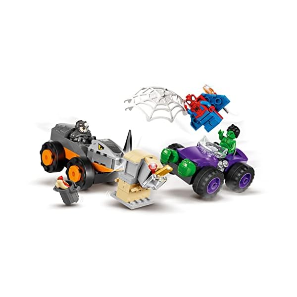 LEGO 10782 Marvel Spidey und Seine Super-Freunde Hulks und Rhinos Monster Truck-Duell, Spider-Man-Set, Superhelden… – Bild 3