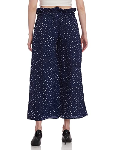 Image of A.T.U.N. (ALL THINGS UBER NICE) Womens High Rise Printed Regular Palazzo | Ankle Length Relaxed Fit Pant