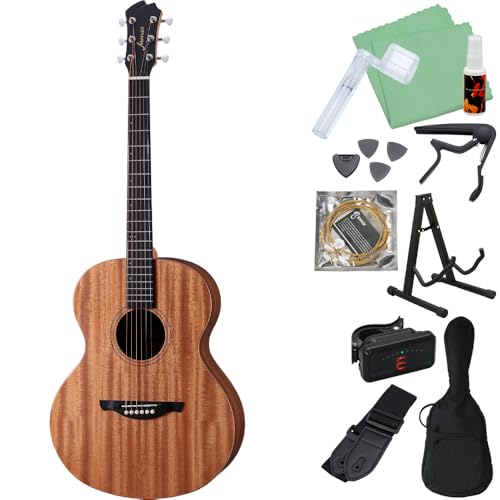 James J-300AII アコースティックギター初心者12点セット サテンマホガニー トップ単板 アジャスタブルサドル 簡単弦高調整 ジェームス