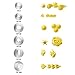 Wilton Dessert Decorator Pro Cake Decorating Tool, Stainless Steel Frosting Piping Kit, Cake and Cupcake Icing Decorating, Deviled Egg Piping Tool (Silver)