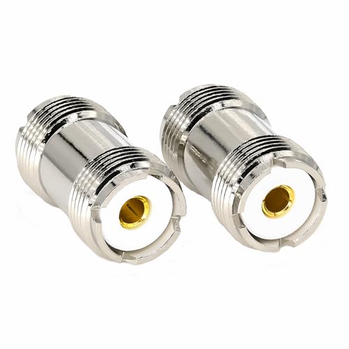 Adaptador de antena UHF PL259 SO239 hembra a hembra x2 miniatura 5