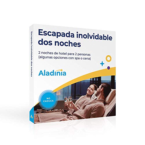 ALADINIA Caja Regalo Experiencias Escapada Inolvidable para Dos Personas con Validez Ilimitada | Más de 160 Opciones a Elegir en España y Andorra (2 Noches)