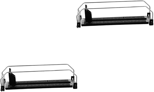 Abaodam 2 unids hélice botellas de agua negras deslizantes hacia fuera estante vitrinas de para reposición de bebidas empujador organizador de