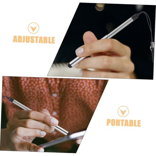 Lápiz táctil capacitivo compacto OSALADI de cobre con punta ajustable 8 piezas 3