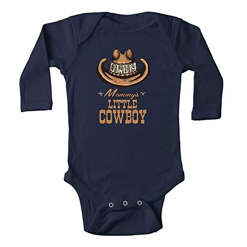 Mommy's Little Cowboy Long Sleeve Toddler Rompers Baby Infant Bodysuit