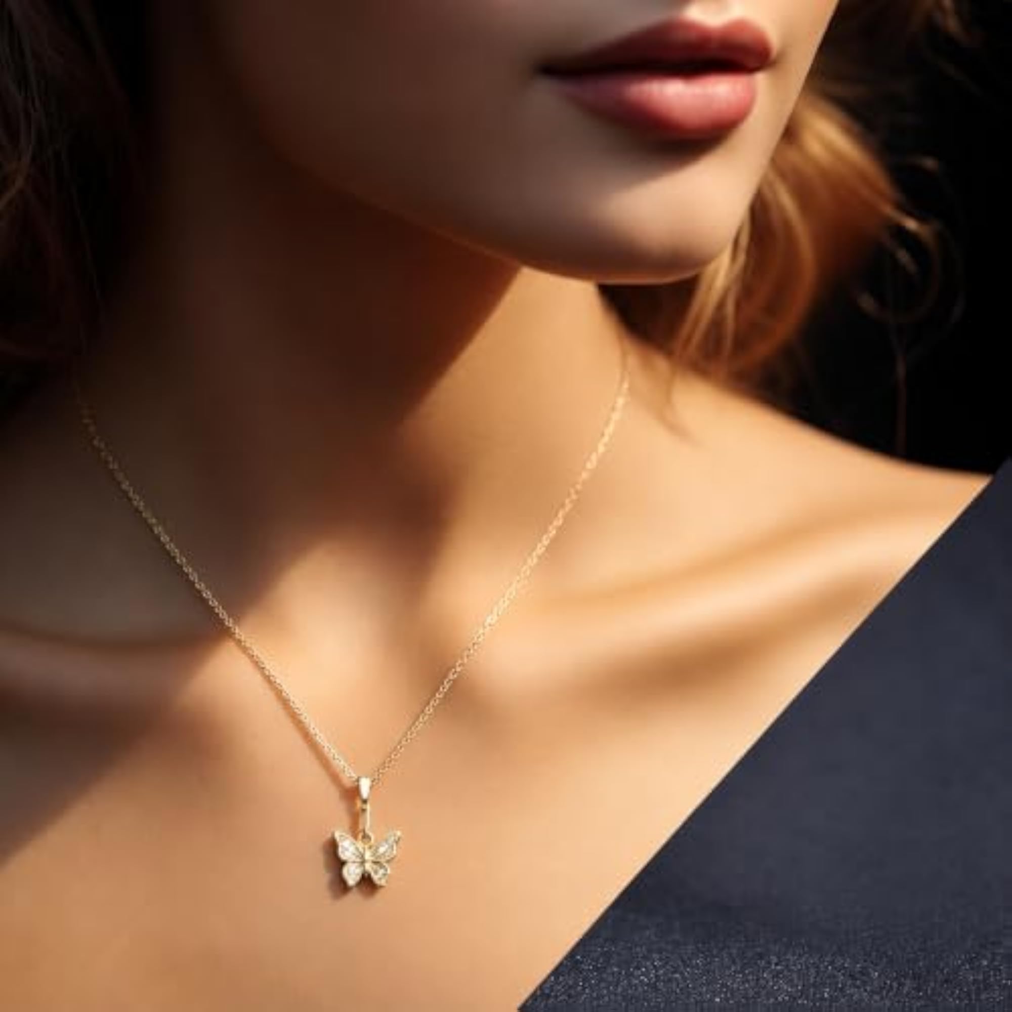 5pc Inspirational Pendant Necklace Set with Pearl, Feather, Butterfly