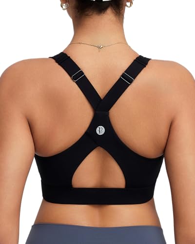 Image of RUNNING GIRL Sports Bra for Women High Support, Molded Cup High Impact Sports Bras with Sewn in Pads Workout Running Bra