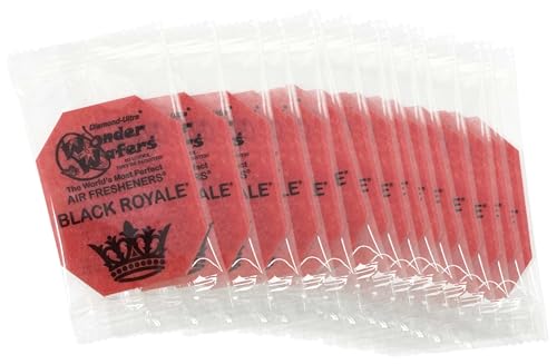 Wonder Wafers - Diamond-Ultra Scented Car Air Fresheners - Individually Wrapped (15 Per Pack) (Black Royale)