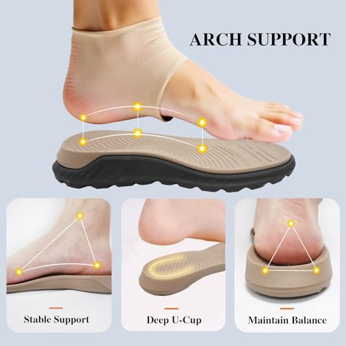 Image of Queday Mens Closed Toe Outdoor Hiking Sandals | Arch Support, 3 Adjustable Straps, Non-slip rubber outsole, Budget-friendly for beach, Daily, walking, fishing