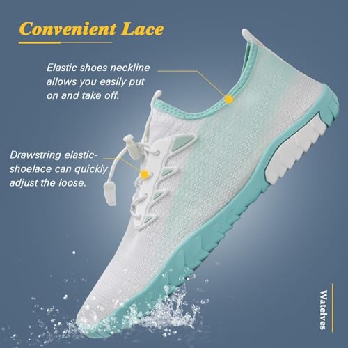 Image of WateLves Water Shoes Mens Womens Beach Swim Shoes Quick-Dry Aqua Socks Pool Shoes for Surf Yoga Water Aerobics