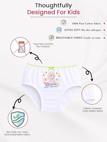 Image of BODYCARE KIDS Girls Cartoon Printed Panty Pack of 5 (Color & Print May Vary)