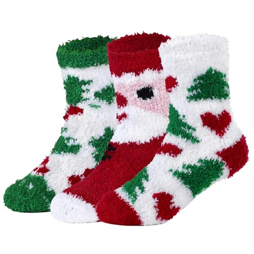 Zando Kids Fuzzy Slipper Socks for Girls