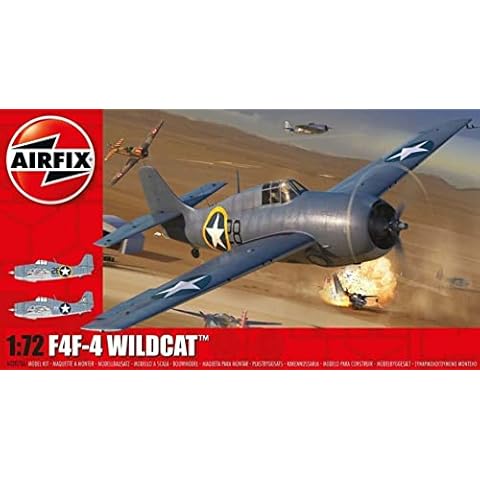Airfix Model Airplane Kit Gift Set - A02070A F4F-4 Wildcat, Plastic Plane Model Kits for Adults & Kids 14+, Skill Level 2, 1:72 Scale WW2 Military Aircraft Models - Real Aeroplane Models for Beginners Cover