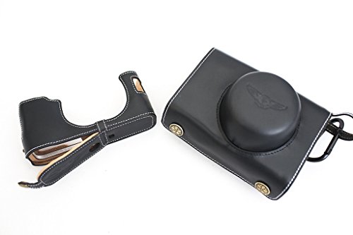 Housse de protection Fujifilm X100S X100 cuir véritable noir avec accès batterie TP