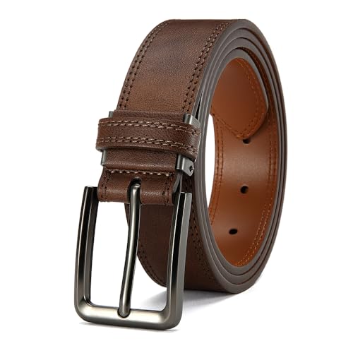 Men Genuine Leather Dress Belt, Handmade, 100% Cow Leather, Fashion & Classic Designs for Work Business and Casual2