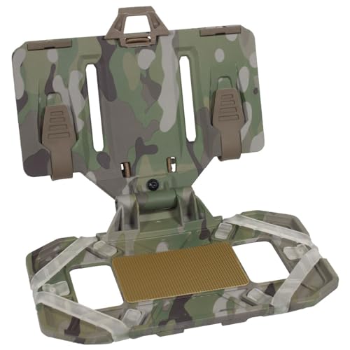 Tactical Folding Navigation Panel Molle Cell Phone Navigator Holder Vest Chest Pack Management Panel Hunting Vest Accessories (MC)