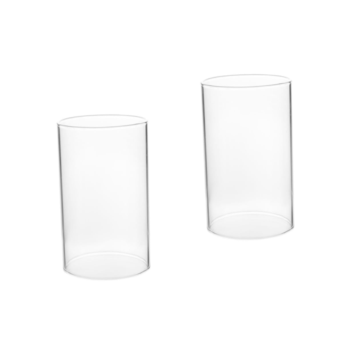 DECHOUS 2pcs Candle Shade Nautical Metal Wall Art Candle Holders Glass Open Flame Candle Scented Candles Lantern Clear Flower Vase Home Oil High Borosilicate Glass Frame Foldable