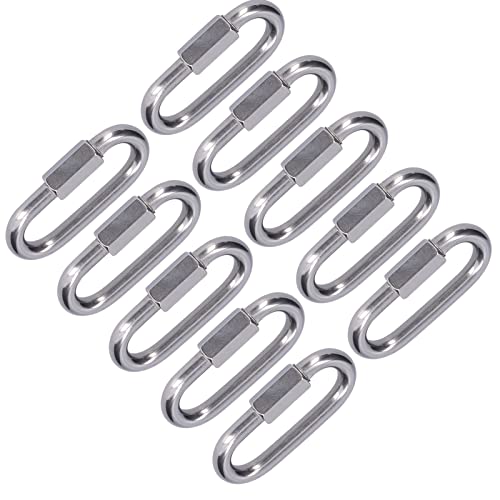 10Pcs Quick Link Connector Small Size Adapter Connector Adaptor Connector Adapter Stainless Steel Quick Link (M3.5)