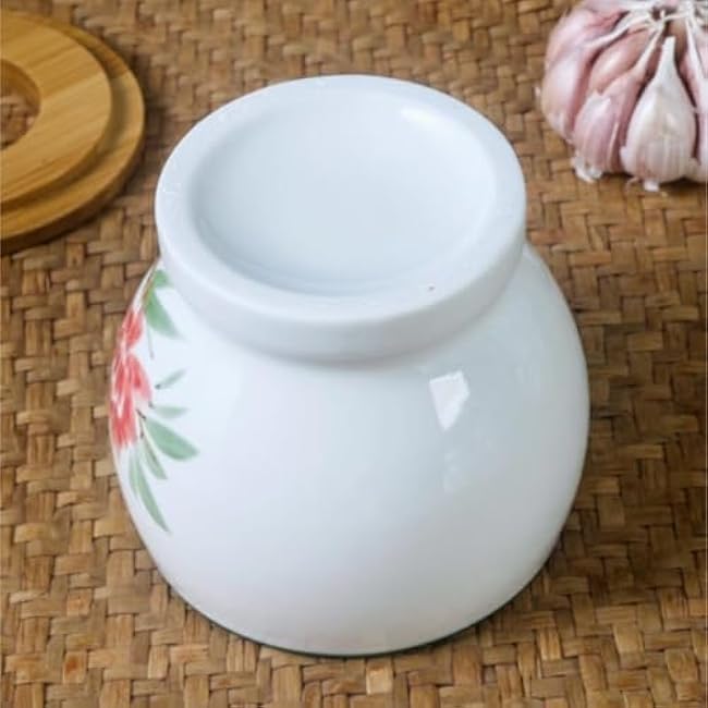 Mortar and Pestle Set Old-Fashioned Pestle Set Garlic Mortar Household Garlic Pounder Ceramic Grinding Pounder Seasoning Spice Tools