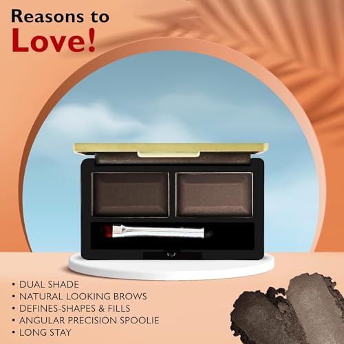 FASHION COLOUR Dual Eyebrow Powder Kit (8g)| Powder With Brush | Long-Lasting | Natural Looking Brows | Rich Color Payoff | Available in 2 Shades | Waterproof and smudgeproof... - Image 5