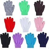 corgi butt 10 Paare Winter Magic Stretch Handschuhe,Vollfinger Winter Handschuhe für Kinder 5-13 Jahre Mädchen & Jungen - Kids Knit Gloves