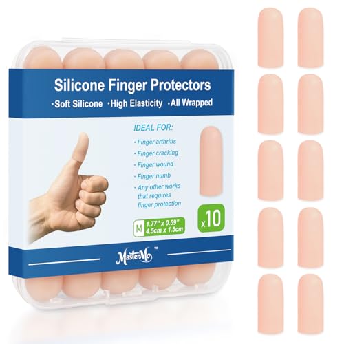 Gel Finger Cots, Silicone Fingers Protectors for Fingertips Prote...