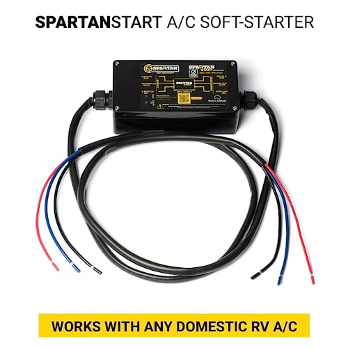 Spartan Power SpartanStart - Soft Start Kit for RV Air Conditioner, A/C Unit, up to 20K BTU, 120v Softstart Aid, Battery Saving Softstartup System for RV, Van, or Camper Air Conditioning Systems