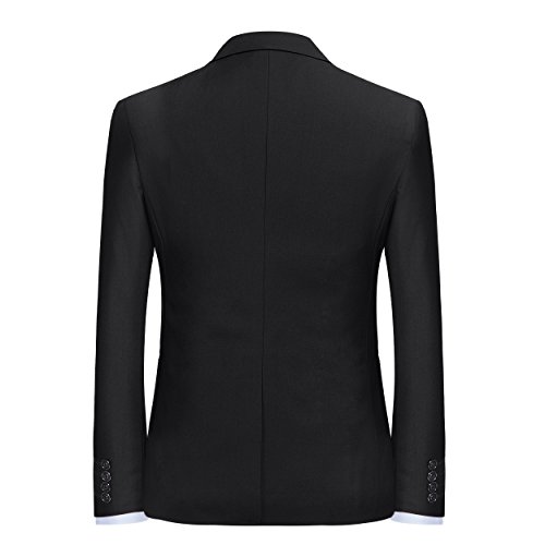 YFFUSHI Men's Slim Fit 2 Piece Suit Solid One Button Casual Formal Wedding Blazer Jacket Pants Set2