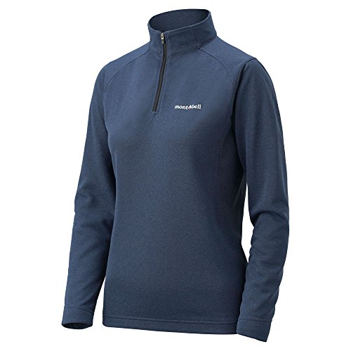 [モンベル] ウイックロンZeo ロングスリーブ ジップシャツ Women's 1104941 CHGY チャコールグレー XL