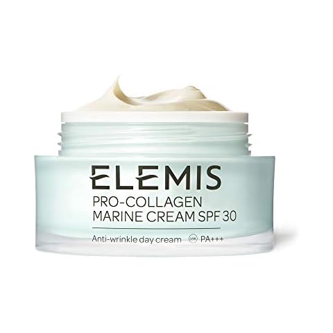 Elemis Pro-Collagen Marine Cream with SPF 30, 3-in-1 Smoothing Face Moisturiser with Chlorella, Ginkgo Biloba & Padina Pavonica, Ultra-light Gel Day Cream to Firm & Tone, Anti-Wrinkle, 50 ml Cover