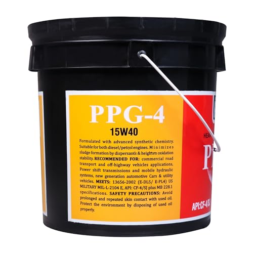 Image of PALCO PPG-4 15W40 | API:CF-4 /SJ & MB 228.1 Multigrade Engine oil for Diesel Commercial Road Transport Off Highway Vehicles | New Generation Automotive Vehicles | 8.5 Litres