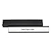 MasterVision FM2632 Magnetic Card Holders, 6-Inch w x 1-Inch h, Black, 10/Pack