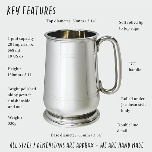 Wentworth Pewter - Howard 1 Pint Pewter Tankard