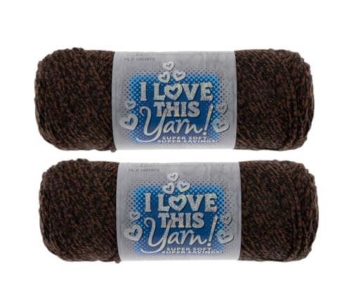 Image of Hobby Lobby Print I Love This Yarn, 889 Mahogany Singe, Set of 2 | 4 Medium Weight, 252 Yards Per Skein